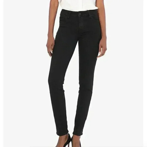 Kut from the Kloth  Kurvy Diana Skinny Black Stretched Women's Jeans 4 - Picture 1 of 9